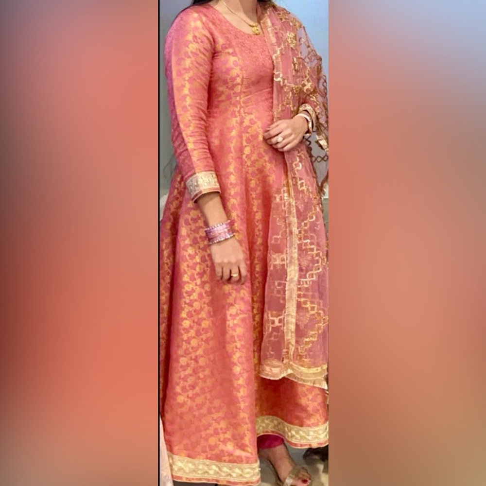 Pakistani three piece party dress used one time